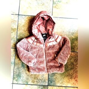 Rose Gold Pink Nike Toddler Girls winter Jacket size 2 T